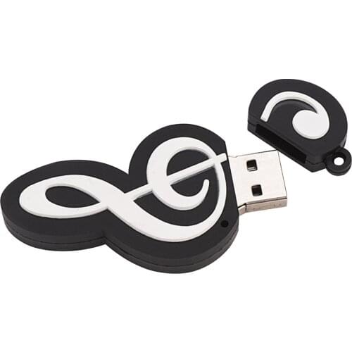 Pendrive 32gb 64gb Cartoon notes USB Flash Drive 4gb 8gb 16gb piano model memory stick 128GB U DISK 2.0 music