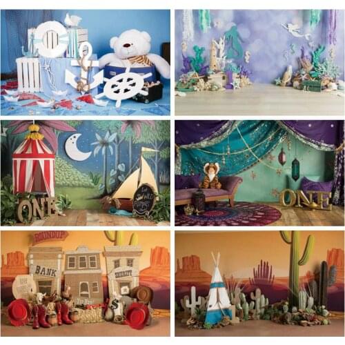 Baby Birthday Photozone Bear Gifts Balloons Camping Tent Photography Backgrounds Newborn Backdrops Baby Shower Decro Photozone