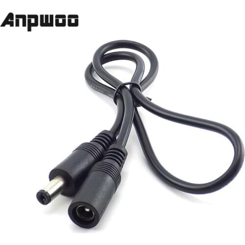 DC Power Cable Extension Cord Adapter Female to Male Plug 5.5mmx2.1mm Power Cords For CCTV Camera Home Security Strip Light