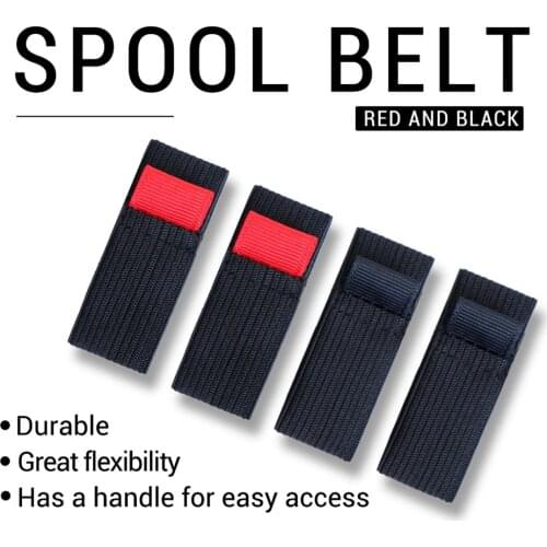 4pcs/pack High-Quality Durable Elastic Fishing Spool Belt Reel Protection Belt Band Wheel Accessories Flexibility