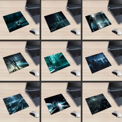 XGZ Laptop Technology Square Mouse Pad Future Urban Car Motorcycle PC Mat Colorful Light Night Scene Rubber Anti-skid Universal