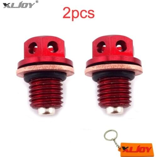 2x Oil Magnetic Drain Bolt Plug For Chinese 50cc 90cc 110cc 125cc 140 150 160 cc Lifan YX Zongshen Loncin Engine Pit Dirt Bike