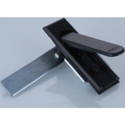 MS717-1 Zinc Alloy Black Electric Cabinet Plane Lock plane cabinet keyless pull lock Swing Door handle Switchboard lock 1 PC