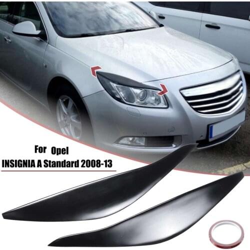 Headlights Eyebrow Eyelids Trim Cover Sticker for Vauxhall Opel Insignia a Standard 2008-2013