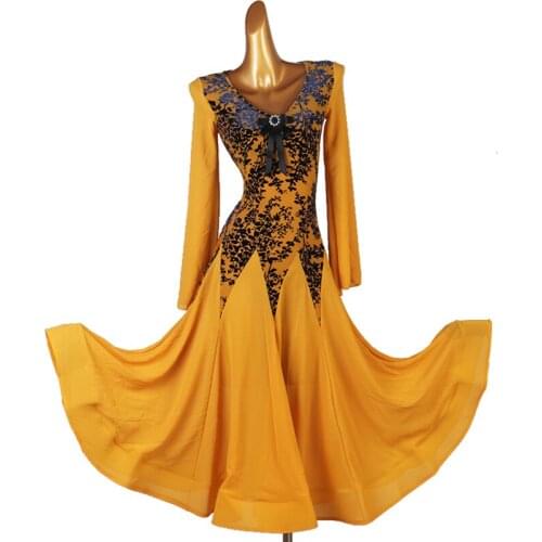 New ballroom dance competition dress dance ballroom waltz dresses standard dance dress women ballroom dress MQ256