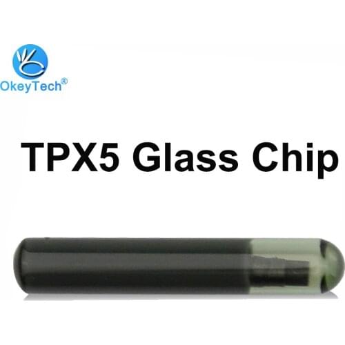 OkeyTech TPX5 Glass Car Key Chip 100% Original for JMA Cloner Chips Tube Transponder TPX5 Key Chip (TPX5=TPX1+TPX2+TPX4 3 IN 1)