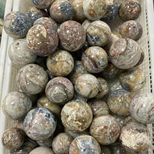 Wholesale natural color agate ball crystal quartz ball Reiki treatment 1PC