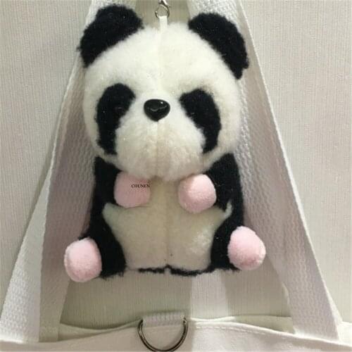 Size 13CM Panda Plush Stuffed Toy , CUTE Kids Gift Key Chain , Plush TOY DOLL