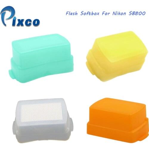 Bounce Flash Diffuser Softbox For Nikon SB800 Speedlite Light Box White Green Orange Yellow