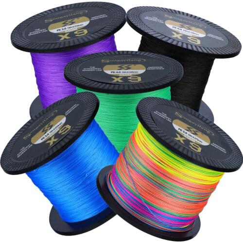Sougayilang Top Quality 9 Strands PE Line New X9 Fast Sinking Line with GTX Performance Fibers 150M 350M 550M Braid Line 17-97LB