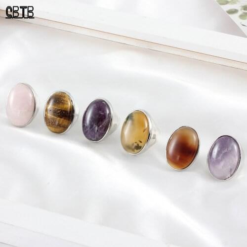 Vintage Oval Opal Quartz Jade Texture Ring Luxury High Jewelry Gothic Mens Gift Ring Ladies Engagement Ring Wholesale