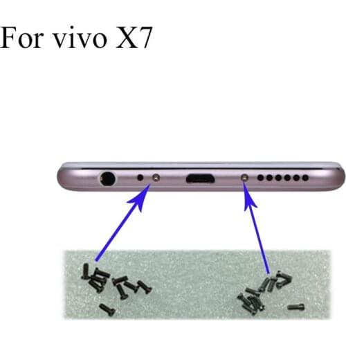 2PCS For vivo X7 X 7 Buttom Dock Screws Housing Screw nail tack For vivo X7 X 7 Mobile Phones
