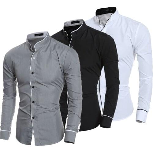 Мужские длинные рубашки YIKUO China At AliExpress