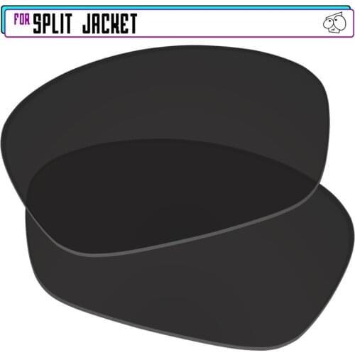 EZReplace Polarized Replacement Lenses for - Oakley Split Jacket Sunglasses - Black