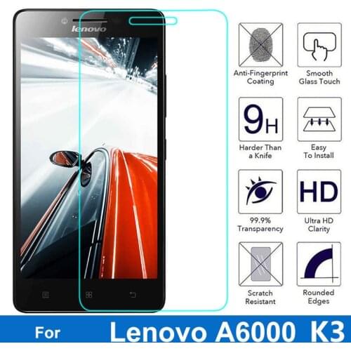 For Lenovo Lemon A6000 6010 Tempered Glass Screen Protector 0.26MM 9H 2.5D Safety Protective Film On A6010 A6000-l A 6000 Plus