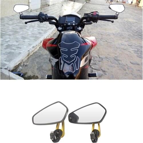 2Pcs Universal 7/8" 22mm Bar End Rear Mirrors Motorcycle Accessories Motorbike Scooters Rearview Mirror Side View Mirrors