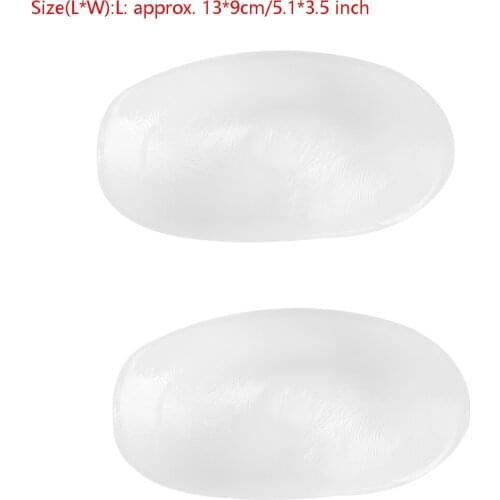 1 Pair Removable Shoulder Pads Reusable Adhesive Hombreras Lift Mats Soft Silicone Push Up Shoulder Enhancer Padding for T Shirt