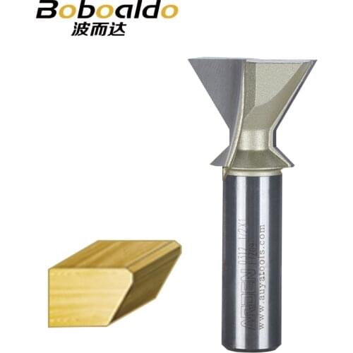 1pcs 1/2 Shank Woodworking Tool Chamfer Bit 60 Degrees Arden Router Bit Dovetail Bits For Leigh End Mill
