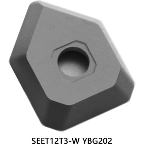 Original SEET12T3-W YBG202 Face Milling Processing Stainless Steel Carbide Inserts Lathe Tools Cutter Turning Tool CNC