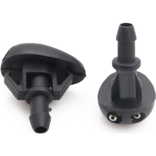 2 Pcs Car Windshield Washer Sprayer Nozzle Dual Holes For Nissan