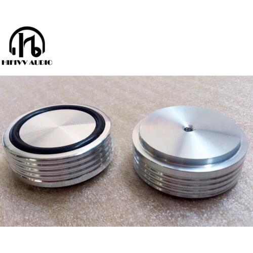 Aluminum feet pad for amplifier speaker chassis PC Machine foot Mats Pads 4PCS Diameter 44mm height 17mm