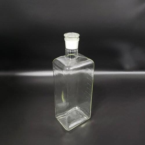 Square type cell culture bottle,2000ml,Bacteria culture bottle,With straight ground mouth 34/35