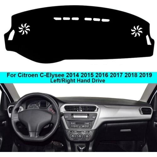 For Citroen C-Elysee 2014 2015 2016 2017 2018 2019 2 Layers Car Dashboard Cover Carpet Carpet Cape Sun Shade Dash Board Dashmat