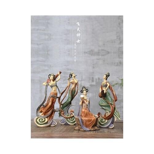 Zen furnishing articles dunhuang flying fairy sitting room porch ladies home decoration creative study arts and crafts
