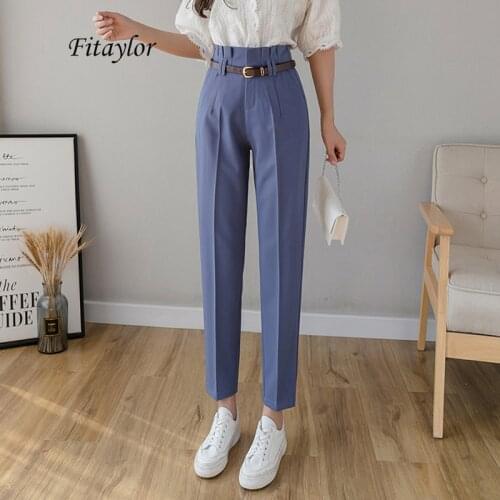 Женские прямые брюки Fitaylor China At AliExpress