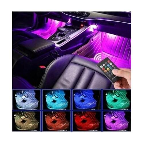 HYUNDAI ACCENT BLUE Car Interior Lighting Control Music Sensitive Feet Six Led -7 Color