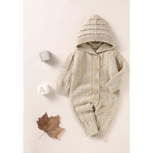 Newborn Baby Rompers Autumn Winter Warm knitting Baby Costume baby girls clothing Animal Overall baby jumpsuits