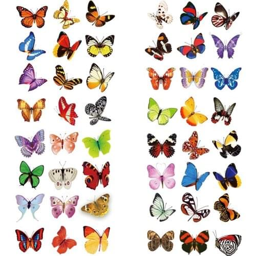 Beautiful butterfly stripes Iron-on transfers for clothing heat transfer stickers iron on patches thermotransfer for clothes