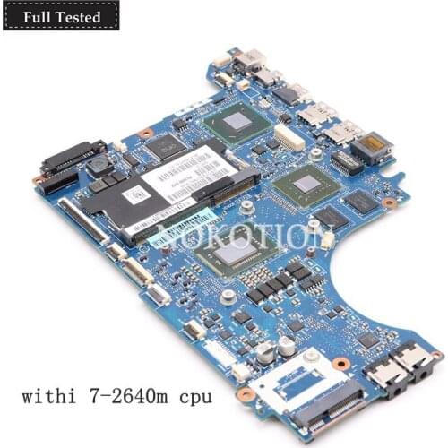 NOKOTION laptop motherboard for Dell XPS 14Z L412 PLW00 LA-7451P F2DV7 0F2DV7 Mainboard i7-2640M CPU GT520M gpu full tested