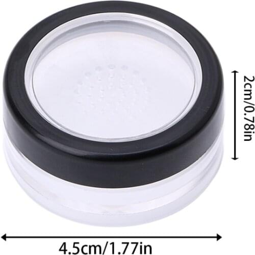 10g Plastic Loose Powder Jar Powder Puff Boxes Empty Cosmetic Container Travel MOLF