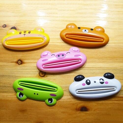 Cartoon Animal Toothpaste Dispenser Home Plastic Cute Toothpaste Tube Squeezer Toothpaste Squeezer Bathroom Accessories