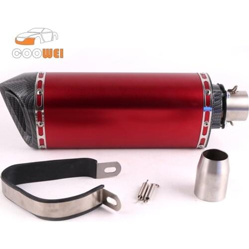 Newest 51mm 3 color Motorcycle Exhaust Muffler Tip Pipe Dirt Pit Bike ATV