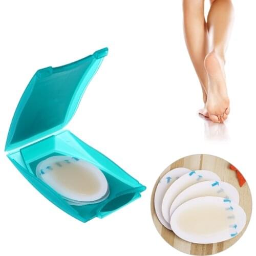OOTDTY 4Pcs Foot Care Skin Hydrocolloid Relief Plaster Blister Patch Heel Protector Foot Care Tool New