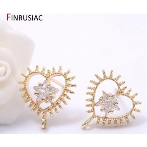 Earring Making Supplies Fashion 3 Types Post Earrings Accessories For Women Jewelry Making