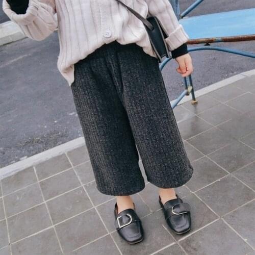 Girl Wide Leg Pants Fashion Cotton Loose Trousers for Baby Girl Clothes Children Clothing Autumn New Kids Trousers Casual Pants