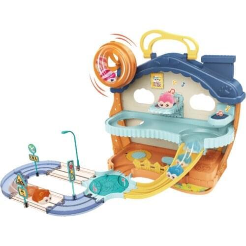 Cute pet Electric Rail Car Hamster Induction Child Girl Home Simulation Pet Puzzle Toys toys for toddler boy 3 years old