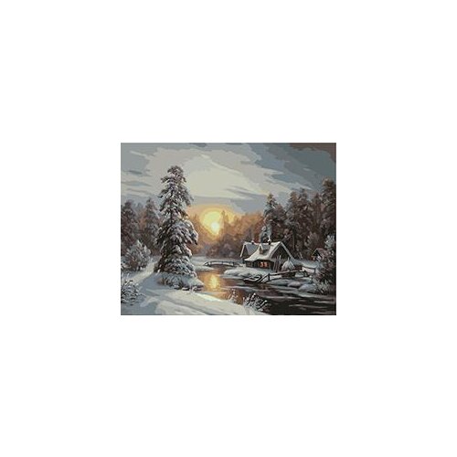 MaHuaf-W063 Winter fairy tale paintings for living room wall coloring by numbers on canvas for home decor