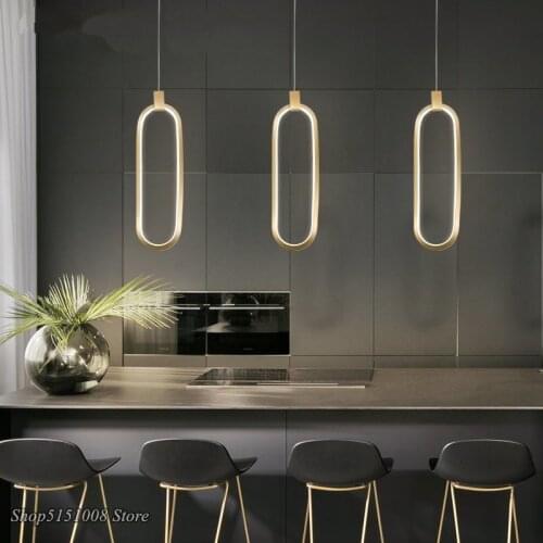 Modern led pendant lights for living room dining room acrylic aluminum body LED Pendant Lamp Golden/Chrome Color Fixtures decor