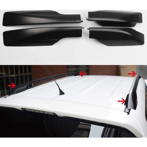 Roof Rack Rails End Cap Protection Cover Shell For Toyota Rav4 2008-2012 Car Accessories Black