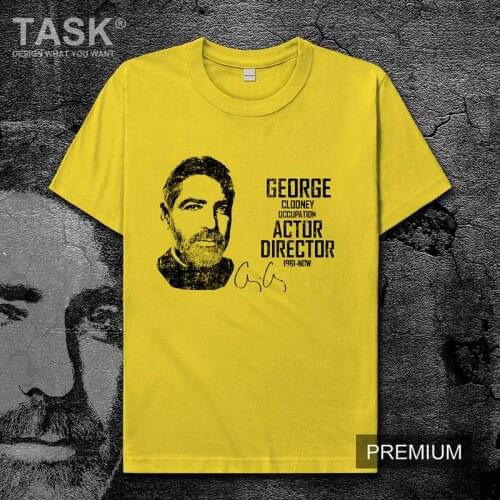 Celebrity George Clooney United States actor director screenwriter In the clouds Emergency Room Story clothes t shirt mens 01