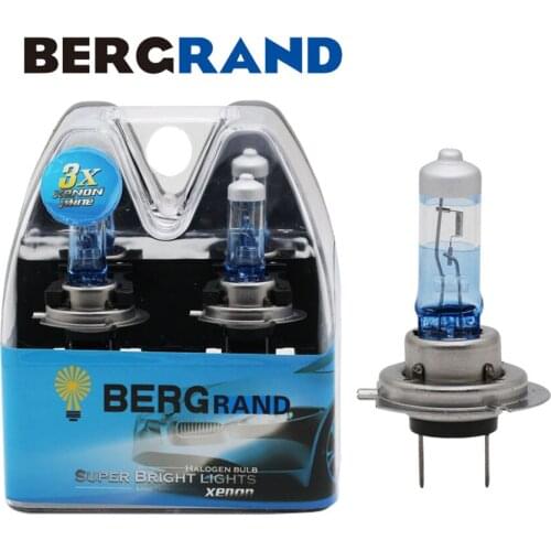 2PCS H7 55W 12V Halogen Bulbs 4000K Super Vision Ultra Fog Lights Head Lamp Quartz Glass Light Source Parking Auto Lamp