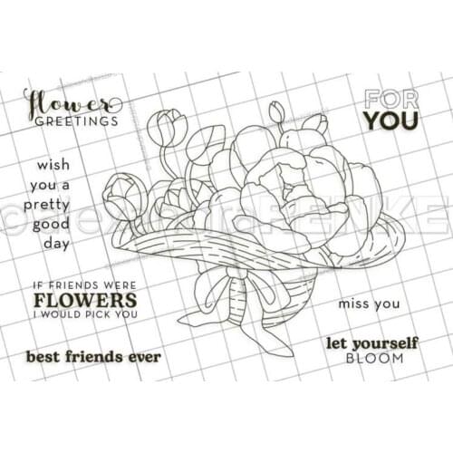 English Flower Clear Stamp Seal DIY Scrapbooking Photo Album Decorative Clear Stamp C0675