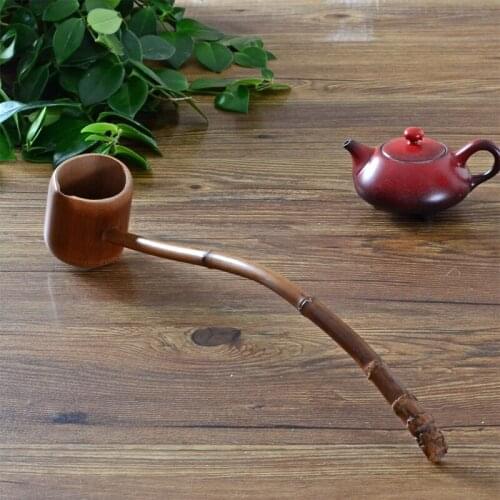 Handmade Natural Bamboo Tea Water Spoon Extra Long Handle Wood Scoop Healhy