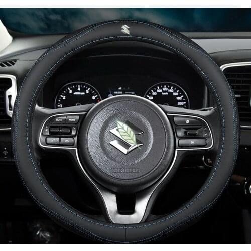Car Steering Wheel Cover Set for Suzuki Swift S-Cross Ertige XL7 Ignis Alivio Kizashi Splash Breathable Car Styling Accessories