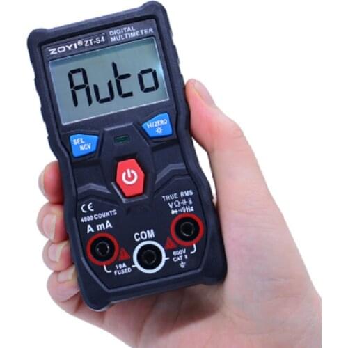 ZT-S4 True RMS Digital Multimeter 4000 counts autoranging AVO meter AC DC 600V Voltmeter +NCV test temperature test