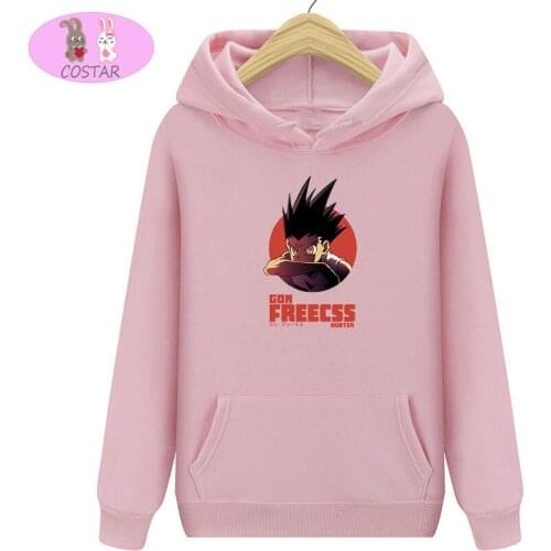 COSTAR Hot Anime Hunter X Hunter Gon Freecss Angry Printed Fashion Hoodies Pullover Harajuku Hooded Sweatershirt Unisex